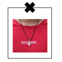 Zwart koord ketting met zilverkleurige haai